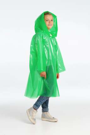 фото Дождевик-плащ детский BrightWay Kids, зелёный