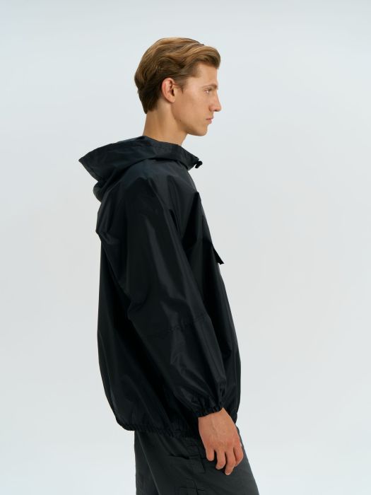 фото Дождевик-анорак Alatau, укороченный, черный, единый размер