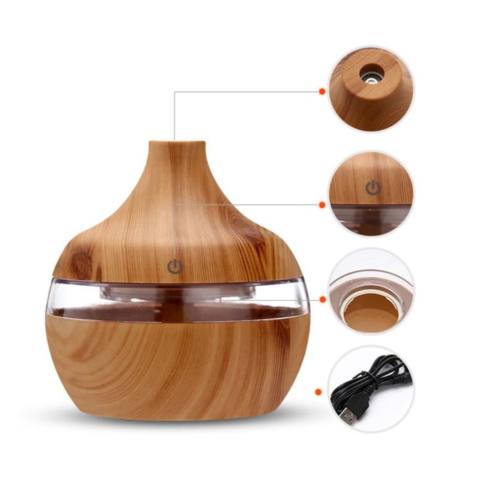 фото Светодиодный USB арома увлажнитель Holz