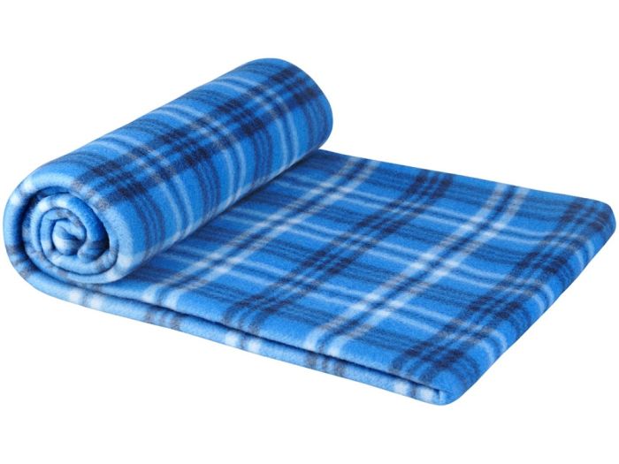 фото Клетчатый плед Scot, ярко-синий