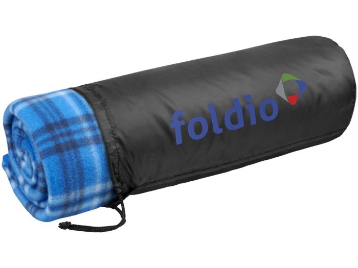 фото Клетчатый плед Scot, ярко-синий