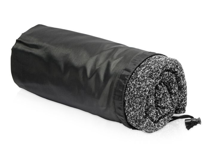 фото Плед вязаный Blend в чехле, черный