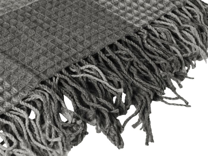 фото Плед акриловый Gaufre, серый
