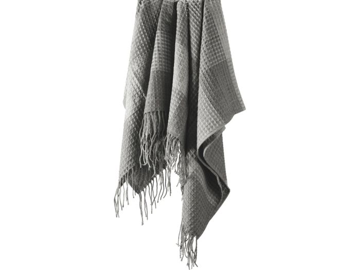 фото Плед акриловый Gaufre, серый