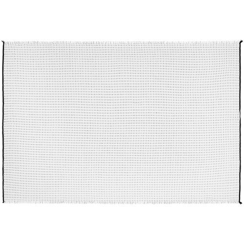 фото Плед Fringy, белый с чёрным