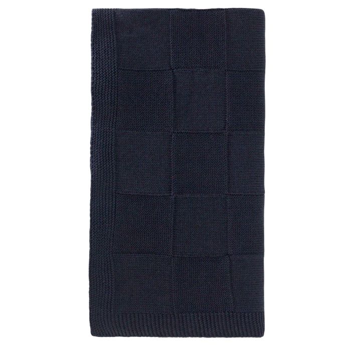 фото Плед Cella вязаный, синий (без подарочной коробки)