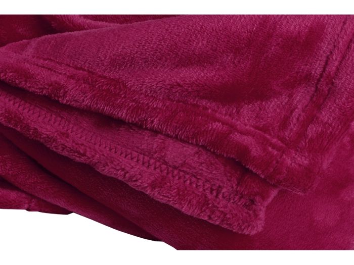 фото Плед мягкий флисовый "Fancy", 125х150 см, бордовый