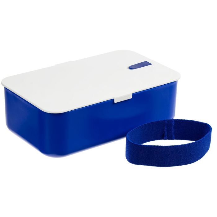 фото Ланчбокс Lunch Hour, белый с синим