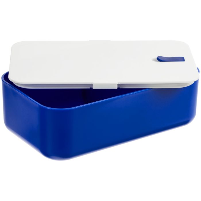 фото Ланчбокс Lunch Hour, белый с синим