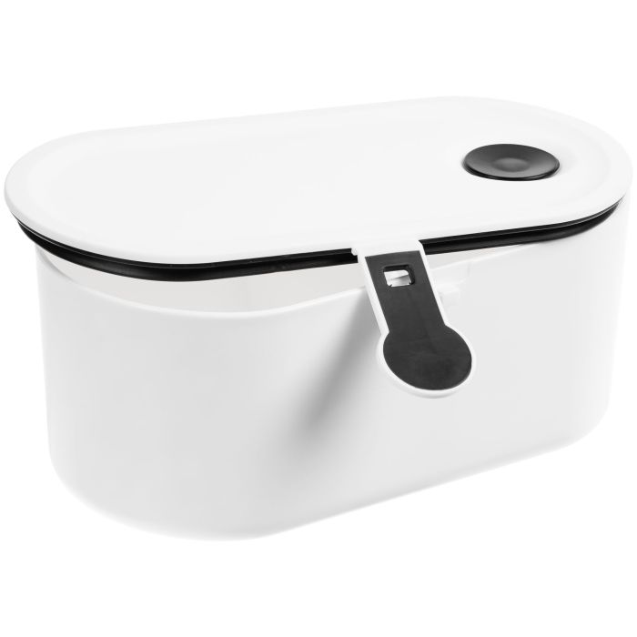 фото Ланчбокс Lunch Break, белый с чёрным