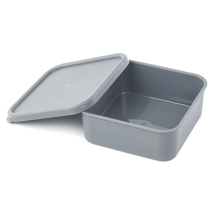 фото Ланчбокс (контейнер для еды) Squarebox, серый