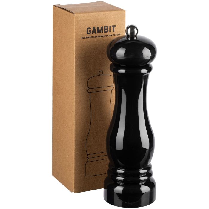 фото Механическая мельница для специй Gambit, чёрная