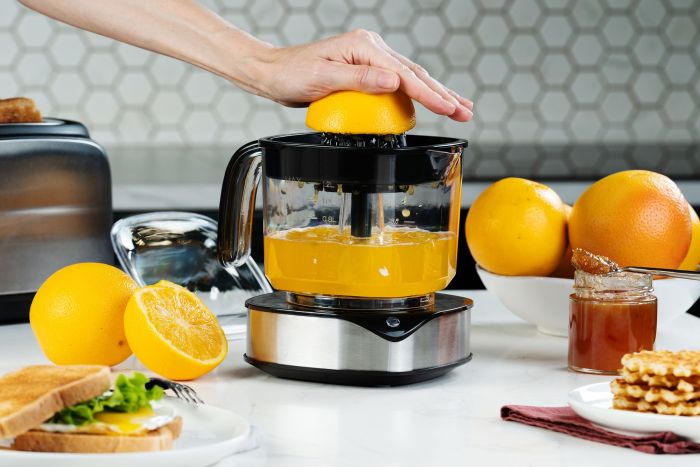 фото Электрическая соковыжималка для цитрусовых Source Force, серебристо-черная