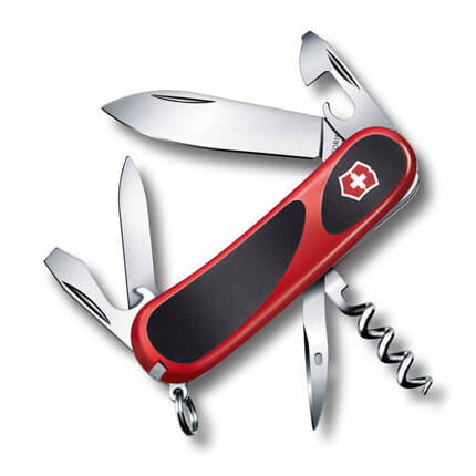 фото Нож перочинный VICTORINOX Evolution 10, 85 мм, 13 функций, красный с чёрными вставками