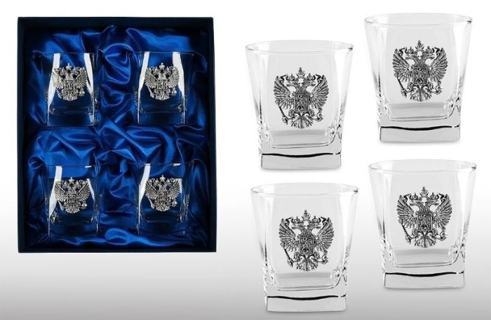 фото Подарочный набор стаканов для виски «ГЕРБОВЫЙ»